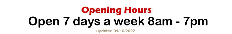 opening hours opening hours